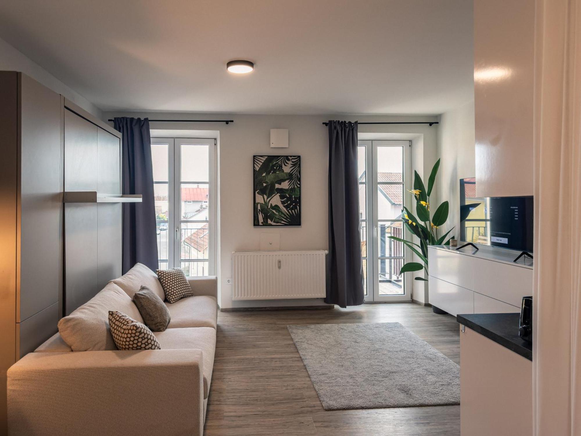 Crest - Riverside Lofts Mit Parken I Balkon I Kueche I Regendusche Passau Exterior photo